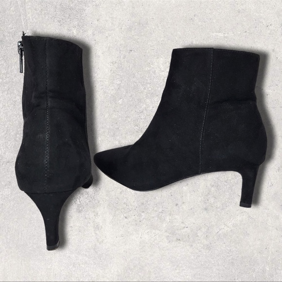 H&M Black Ankle Suede Boots - Picture 5 of 6